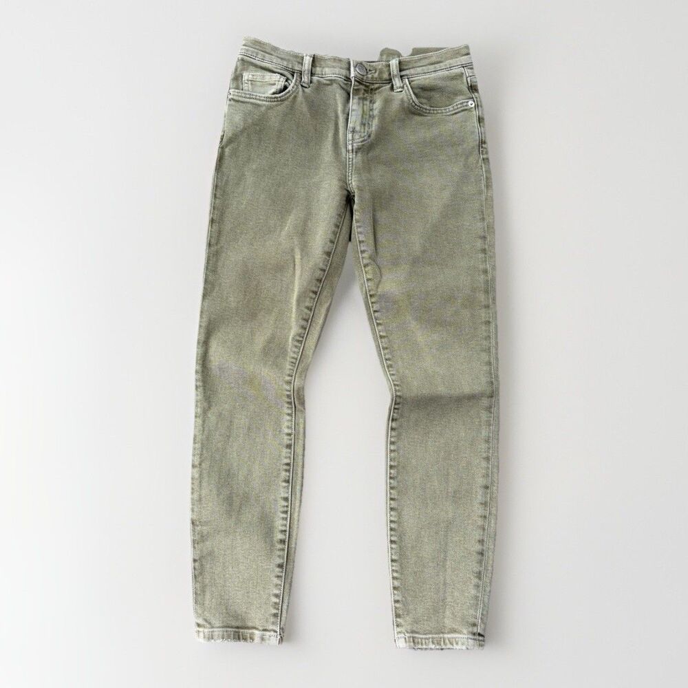 Current/Elliott The Stiletto Ankle Skinny Jeans Women's Size 26 Army Green